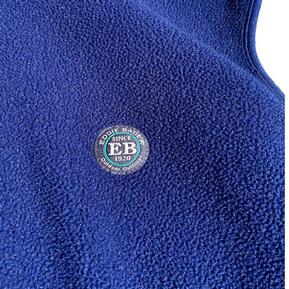 Eddie Bauer EBTEK Vest Mens Size L Large Vest Blue Sleeveless Zip Up Outdoor - Picture 2 of 7